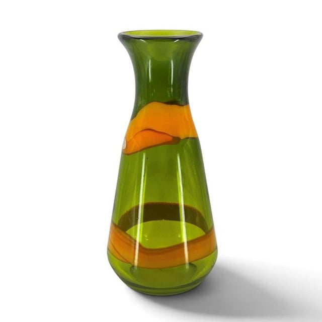 Beautiful vintage mid-century art glass vase from the Arte Murano ICET glassworks company. Arte Murano was founded in 1957...