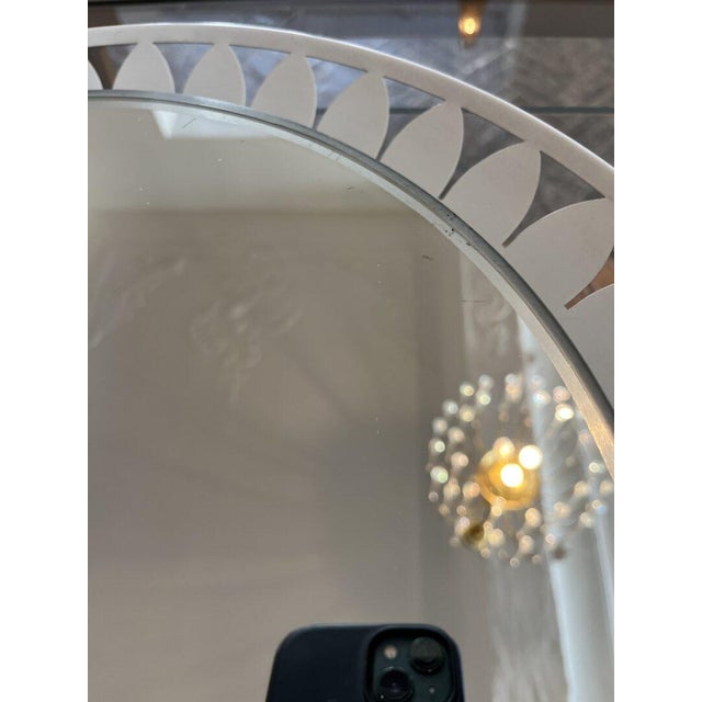 Illuminated Flower Mirror by Ernst Igl for Hillebrand Lighting, 1950s For Sale - Image 9 of 12