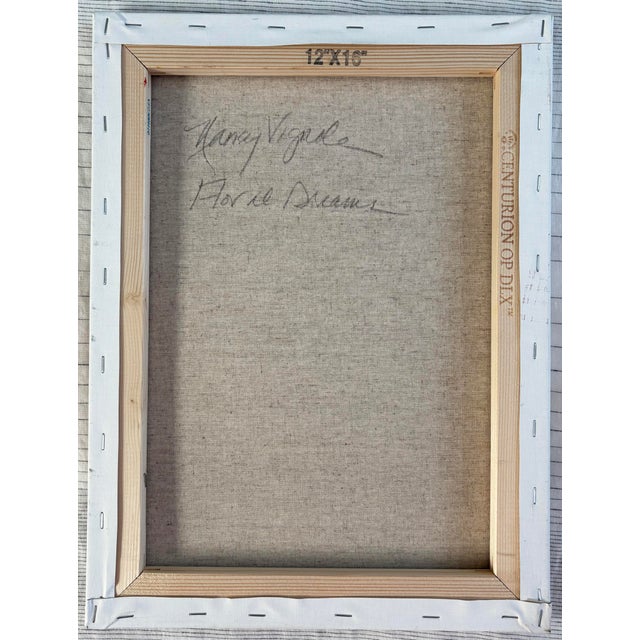 “Floral Dreams” Oil on Linen by Nancy M. Vignola - For Sale In Providence - Image 6 of 7