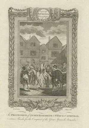 Raymond, Illustration of the Procession of Queen Elizabeth, 1787, Print