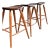 Set of 3 Signed Stephen Swift Cherry and Ash Bar Stools (1996) For Sale