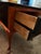 1960s Refinished Queen Anne Style Side Table Featuring Painted Black Drawers and Gold Hardware. For Sale - Image 9 of 12