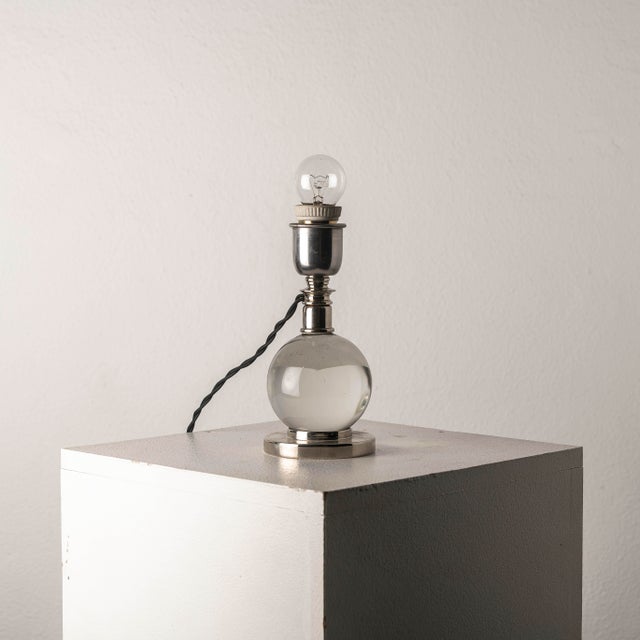 Model 7706 Adjustable Table Lamp by Jacques Adnet for Baccarat, 1930s For Sale - Image 9 of 10