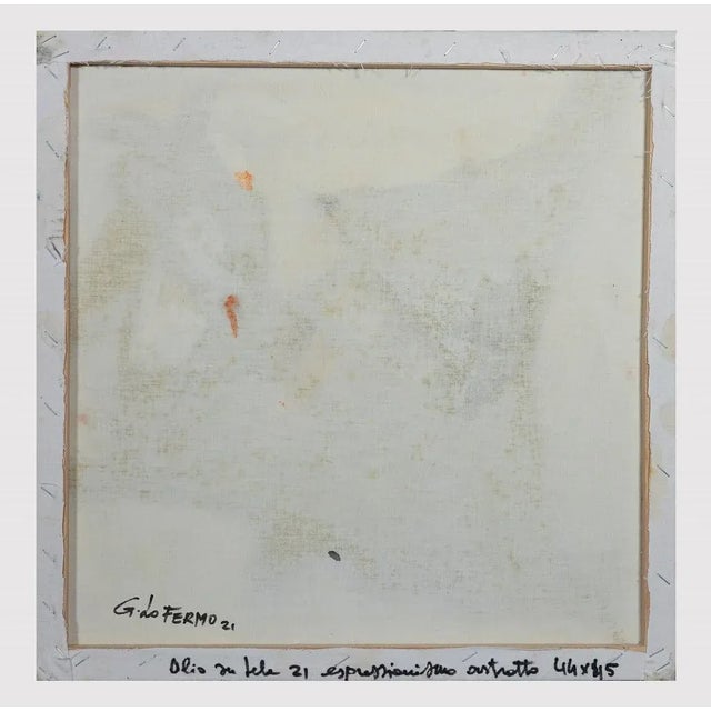 Abstract Expression is an original artwork realized by Giorgio Lo Fermo (b. 1947) in 2021. Oil On Canvas. Hand-signed and...