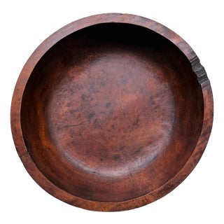 Antique Japanese Mingei Kibachi Mixing Bowl, 1890s For Sale