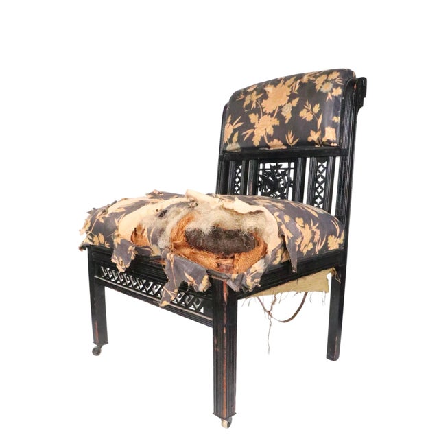 Ebonized Aesthetic Movement Side Chair For Sale - Image 12 of 15