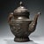 Asian Vintage Tibetan Style Copper Teapot - High Relief Repoussé Ewer With Dragon Spout For Sale - Image 3 of 10