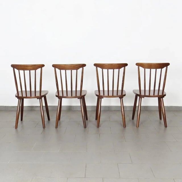 Vintage Dining Chairs, Set of 4, in Very Good conditions. Designed 1960 to 1969