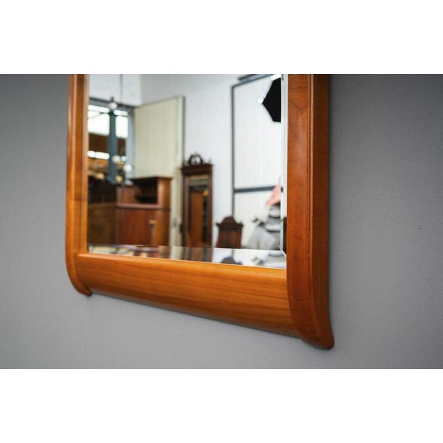 Antique Wall Mirror in Cherry Wood, Set of 2 For Sale - Image 10 of 12