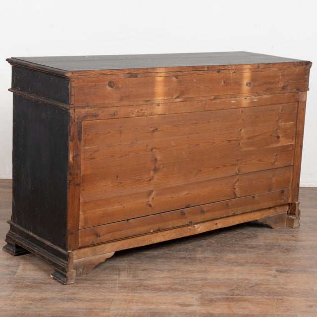 19th Century Swedish Black Painted Pine Sideboard Buffet For Sale - Image 15 of 15