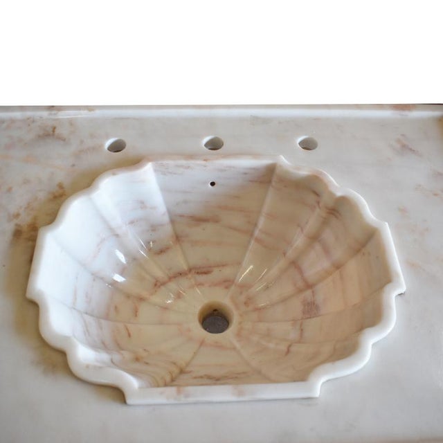 1970’s Sherle Wagner Pink Marble Pedestal Sink Chairish