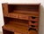 Vintage Mid-Century Modern Teak Secretary Desk With Fold-Down Writing Surface For Sale In Los Angeles - Image 6 of 12