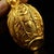 Early 20th Century Gilt Copper Double-Phoenix Snuff Bottle, Engraved, 2.6" Tall For Sale - Image 9 of 9