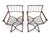 Vintage Baroque Revival Brown Campaign Armchairs With X Frame - A Pair For Sale - Image 15 of 17