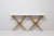 Large Console Table with Double X-Shaped Carrara Marble Top from Studio B.B.P.R, 1950s For Sale - Image 6 of 11