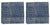 Countryside Maze Napkins, Indigo - A Pair For Sale - Image 4 of 4