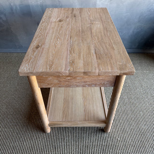 Beige Denmark White Oak Nightstand With Soft Close Drawer For Sale - Image 8 of 11