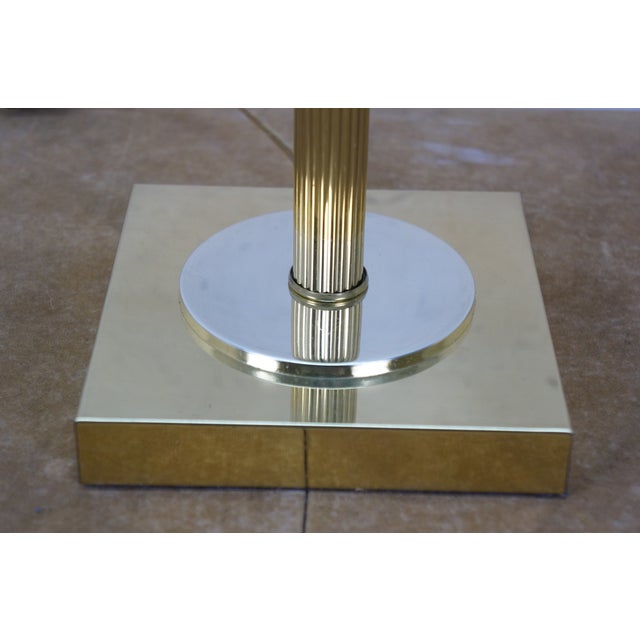 Vintage Robert Abbey Brass French Bouillotte Two Light Banquet Table Lamp For Sale - Image 10 of 15