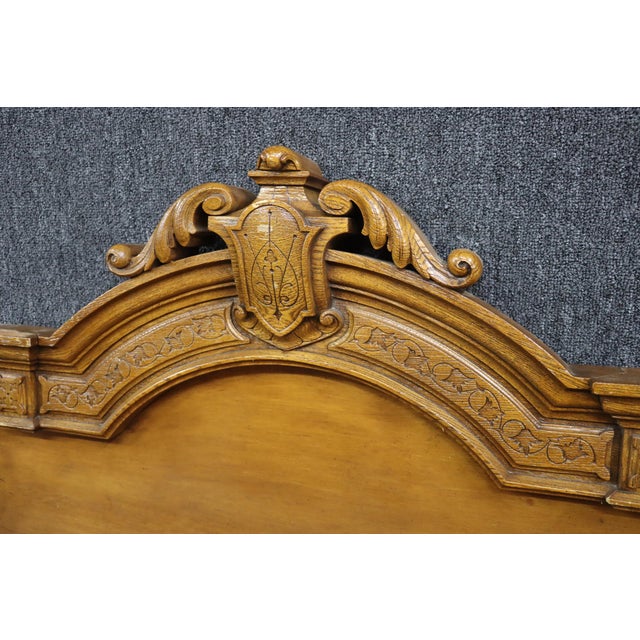 Oak Victorian Headboard Chairish