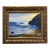 Vintage Coastal Seascape Oil Painting, Ornate Gilt Frame, Signed For Sale