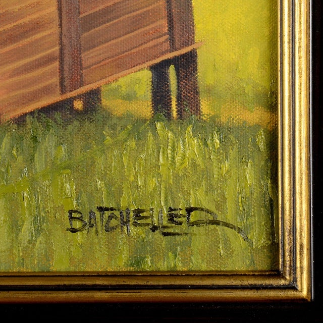 Keith Batcheller "Fall Shadows" Oil Painting on Canvas, Framed For Sale - Image 4 of 5