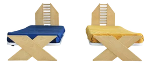 Set of Andromeda Single Beds in Oak by Gigi Sabadin for Stilwood, 1971