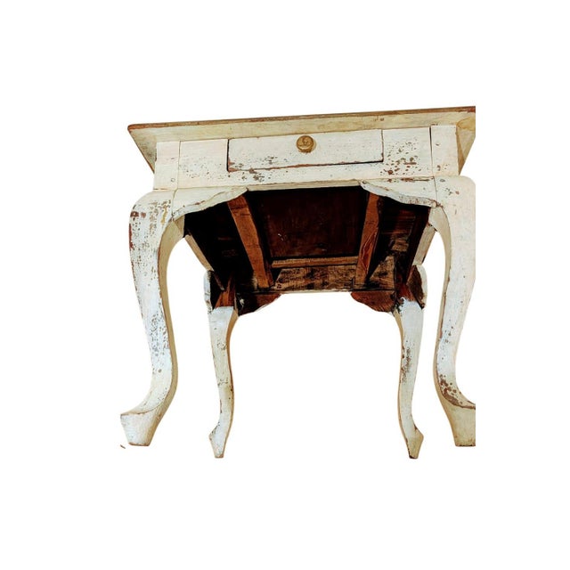 Antique French Provincial Distressed Side Tables Set For Sale - Image 9 of 9
