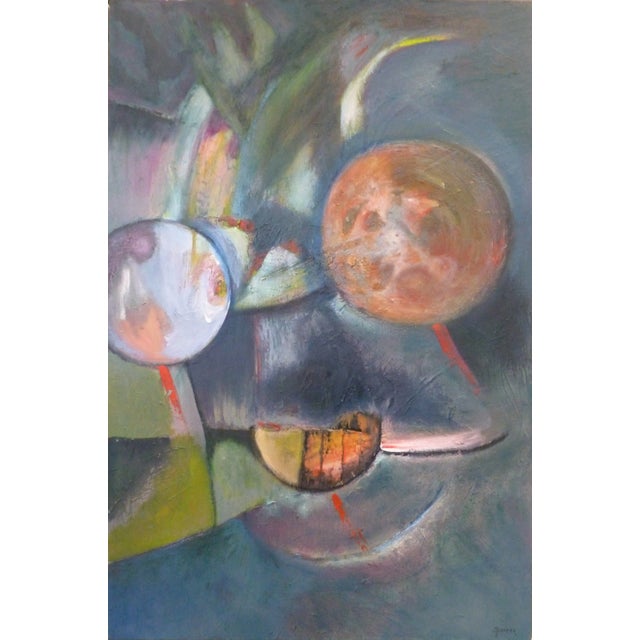 "Orbit" Contemporary Abstract Oil and Acrylic Painting by Scott Spencer For Sale