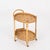 Mid-Century Italian Oval Serving Bar Cart Trolley in Bamboo and Rattan, 1960s For Sale - Image 3 of 13