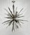Nickel & Brass "Sunburst" Chandelier by Remains Lighting, Los Angeles Modern For Sale In Los Angeles - Image 6 of 18