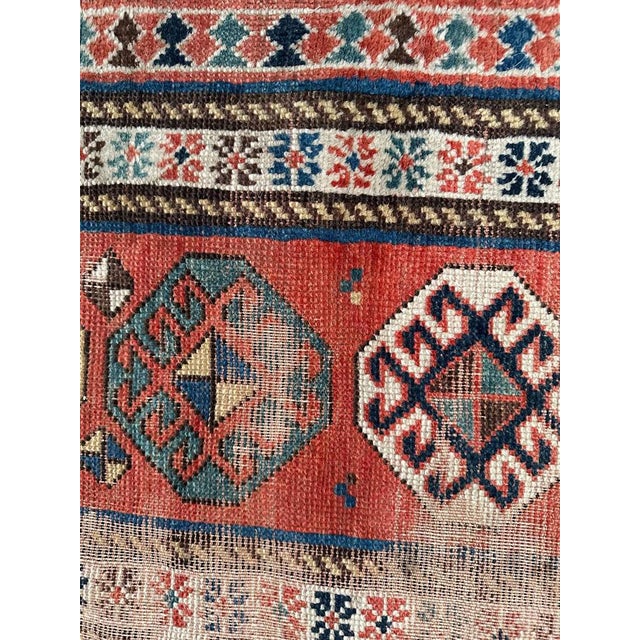 Vintage Distressed Kazak Rug For Sale - Image 14 of 18