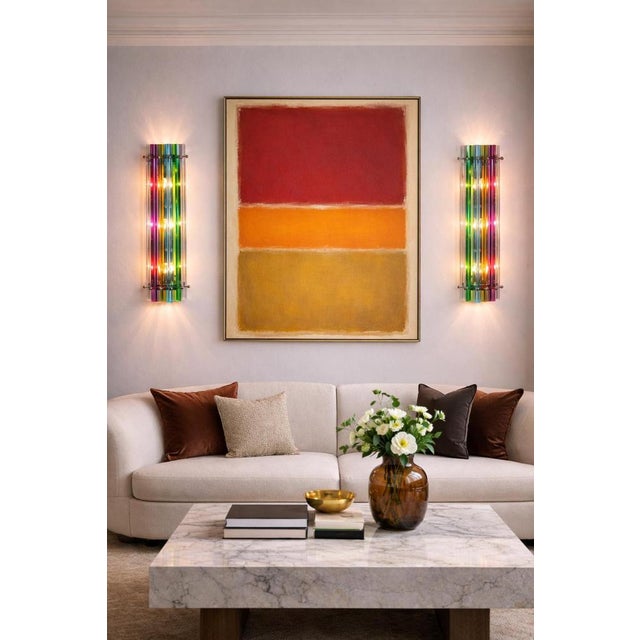Italian Murano Glass Wall Sconces in the style of Venini, 1990s, Set of 4 For Sale - Image 3 of 18