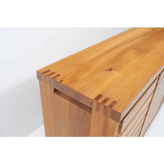 Vintage Elmwood Sideboard R13A by Pierre Chapo, 1980s For Sale - Image 13 of 17