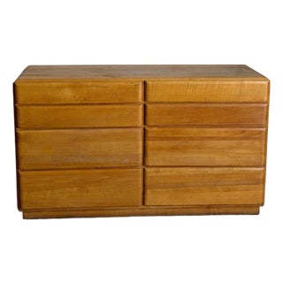 Heywood Wakefield Star Dust Maple Dresser Storage Chest Mid-Century Modern 1950s For Sale
