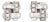 C2002 Tiffany & Co Vannerie Diamond Stud Earrings 18k White Gold Signed Jewelry, A Pair For Sale