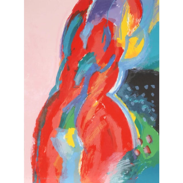 Abstract Calman Shemi, Untitled 1, Lithograph For Sale - Image 3 of 4