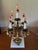 Vintage Spanish Brass & Crystal Candelabra Lamp For Sale - Image 14 of 14
