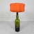 Wine Bottle Table Lamp with Fabric Shade, 1970s For Sale - Image 16 of 17
