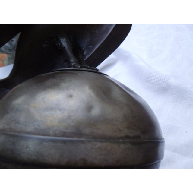 Antique Bird Sculpture in Wood and Metal For Sale - Image 11 of 16