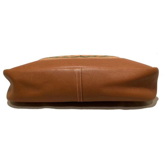 Vintage Hermes Trim Bag with Hand Painted Tiger For Sale In Philadelphia - Image 6 of 12