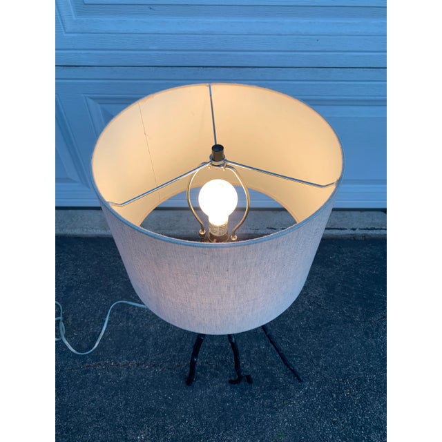 This is an amazing sculptural table lamp with metal tree branch base. Very cool. Perfect for that modern, postmodern style...