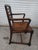 1960s English Oak Ladderback Rush Bottom Seat Dining Chairs - Set of 6 For Sale - Image 4 of 8