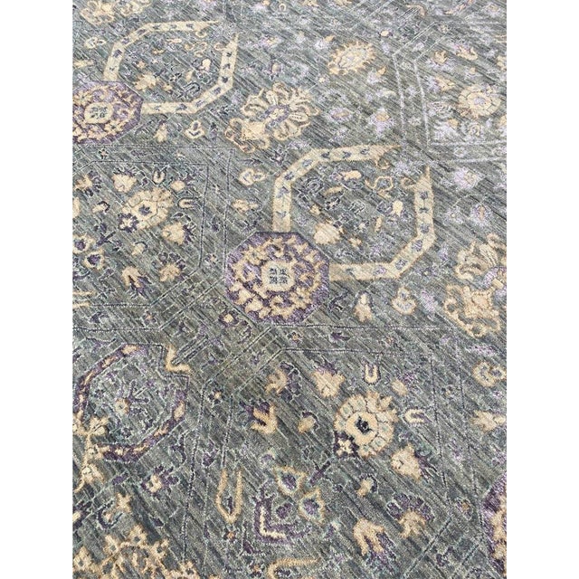 Handwoven Transitional Area Rug 10x14 For Sale - Image 4 of 12