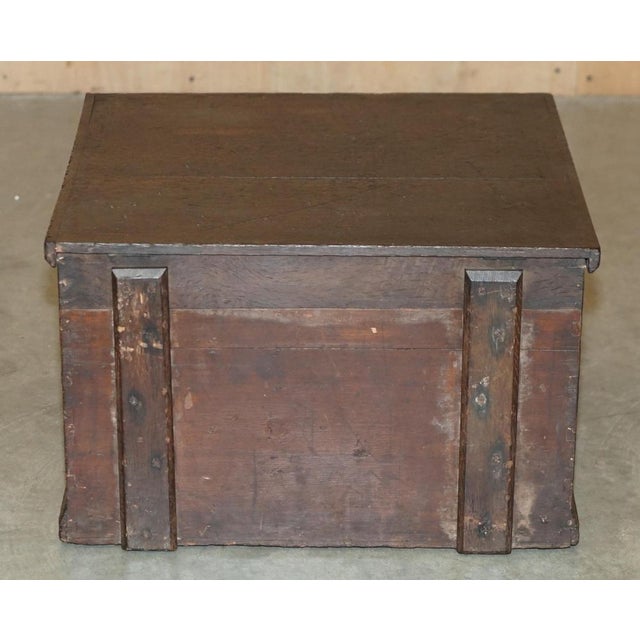 Antique Victorian Campaign Chest For Sale - Image 11 of 18