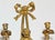 Early 20th Century Pair of Monumental 22” French Louis XVI Style Gilt Bronze Cherub Two-Light Wall Sconces With Ribbon Bows For Sale - Image 4 of 7