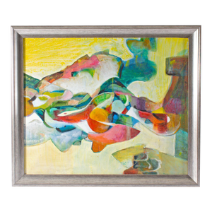 Abstract Oil on Board Painting by George Coggeshall