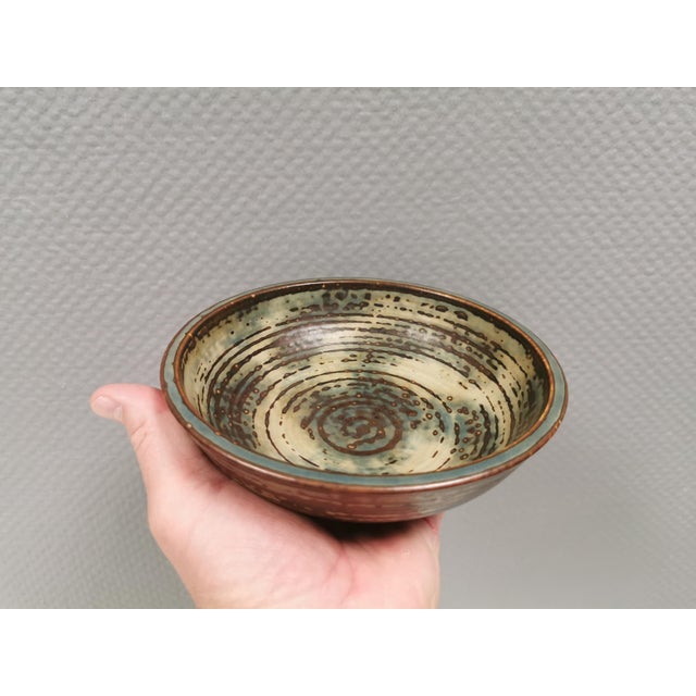 Bowl with Sung Glaze by Kresten Bloch for Royal Copenhagen, 1963 For Sale - Image 6 of 12