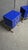 Pair of Blue Glass Bedside Tables Made in Italy Justfurnituress Designer For Sale - Image 9 of 12