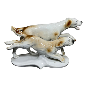Mid 20th Century Vintage Carl Scheidig Porcelain Borzoi Figurine