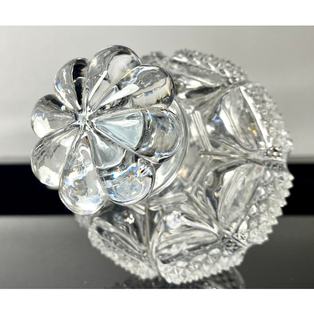 Fiamonds and Leaves Perfume Bottle from Baccarat, Early 19th Century For Sale - Image 8 of 16